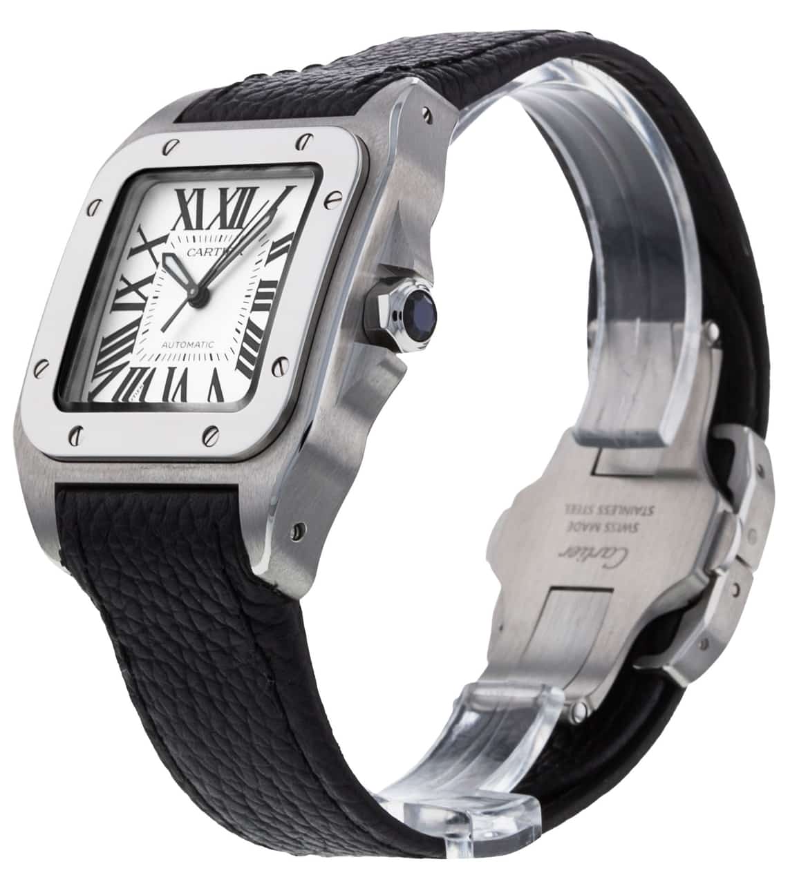 Pre Owned Cartier Santos 100 W20106X8 Watch Watchfinder Co